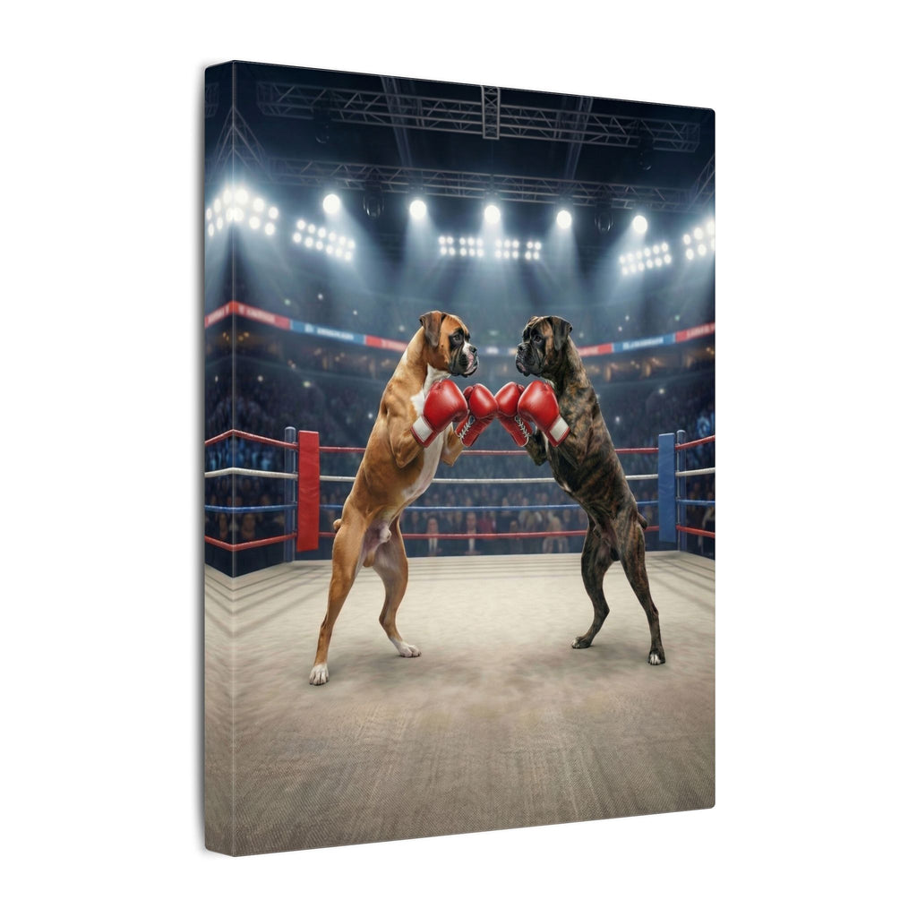 Boxer Battle - Canvas