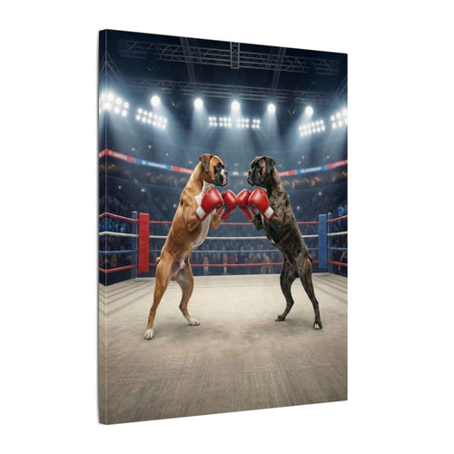 Boxer Battle - Canvas
